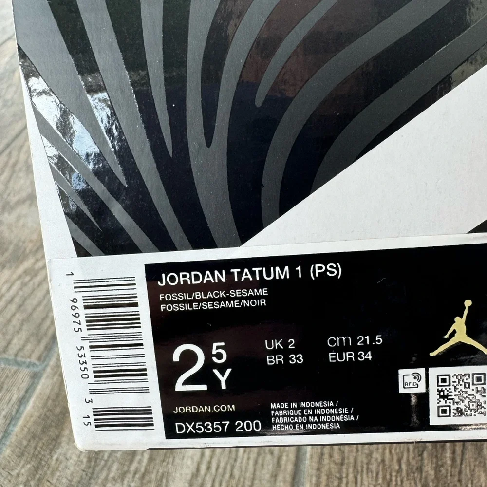 Brand New Jordan Tatum 1 Preschool Kids Sneakers“Tunnel Walk” - Picture 12 of 14